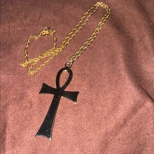 Park Lane LARGE gold toned Cross Necklace 🐈‍⬛